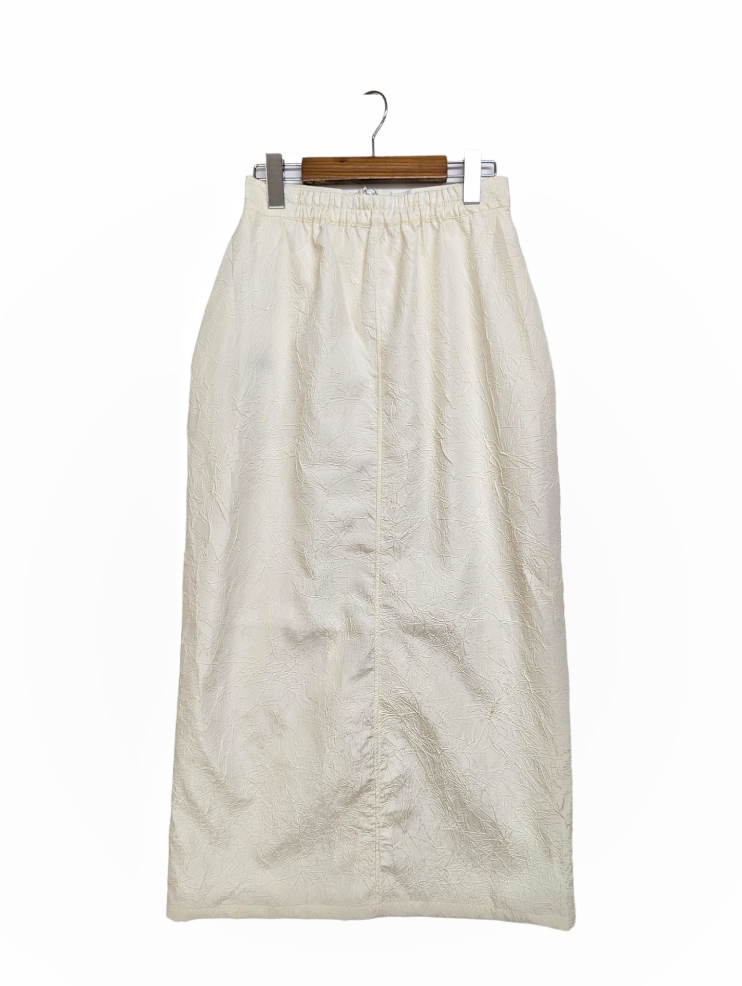 [2 colors] Front Pocket Washer Jacquard Double Zip Skirt