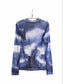 Tie Dye Sheer Top - Navy