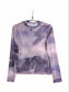 Tie-dye sheer top - purple