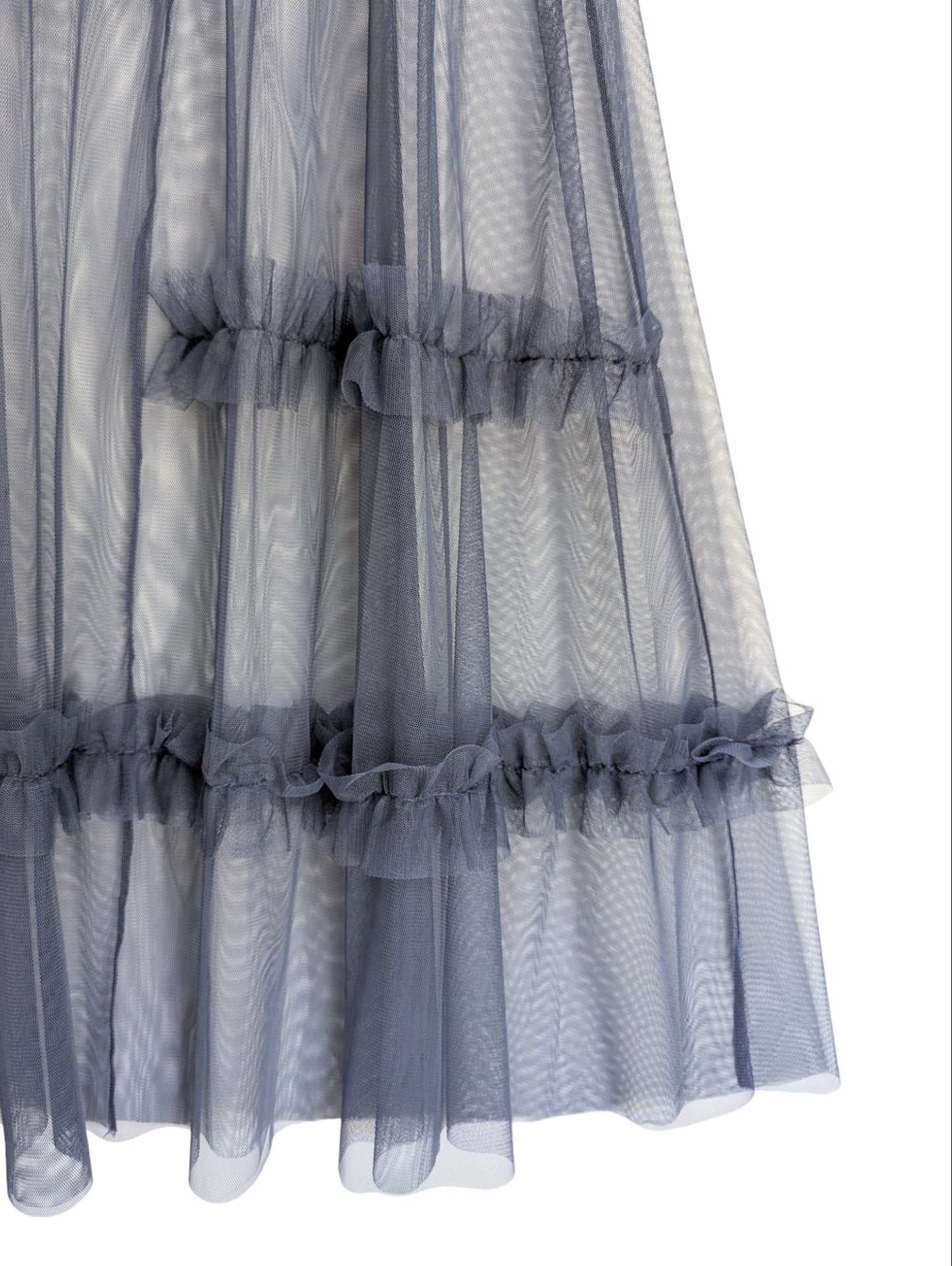 [2 colors] Asymmetrical Tulle Cami Dress