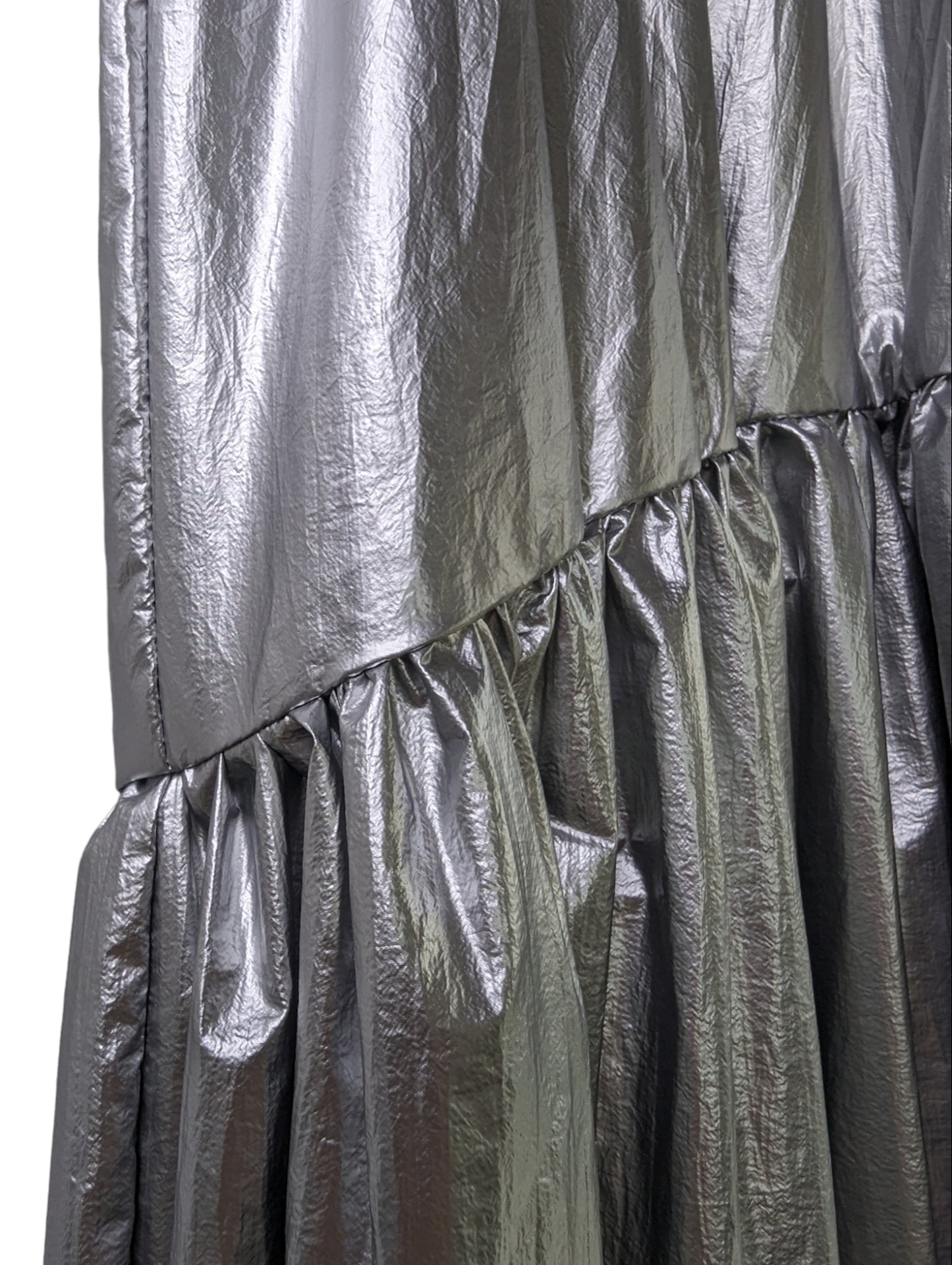 Metallic Gather Skirt