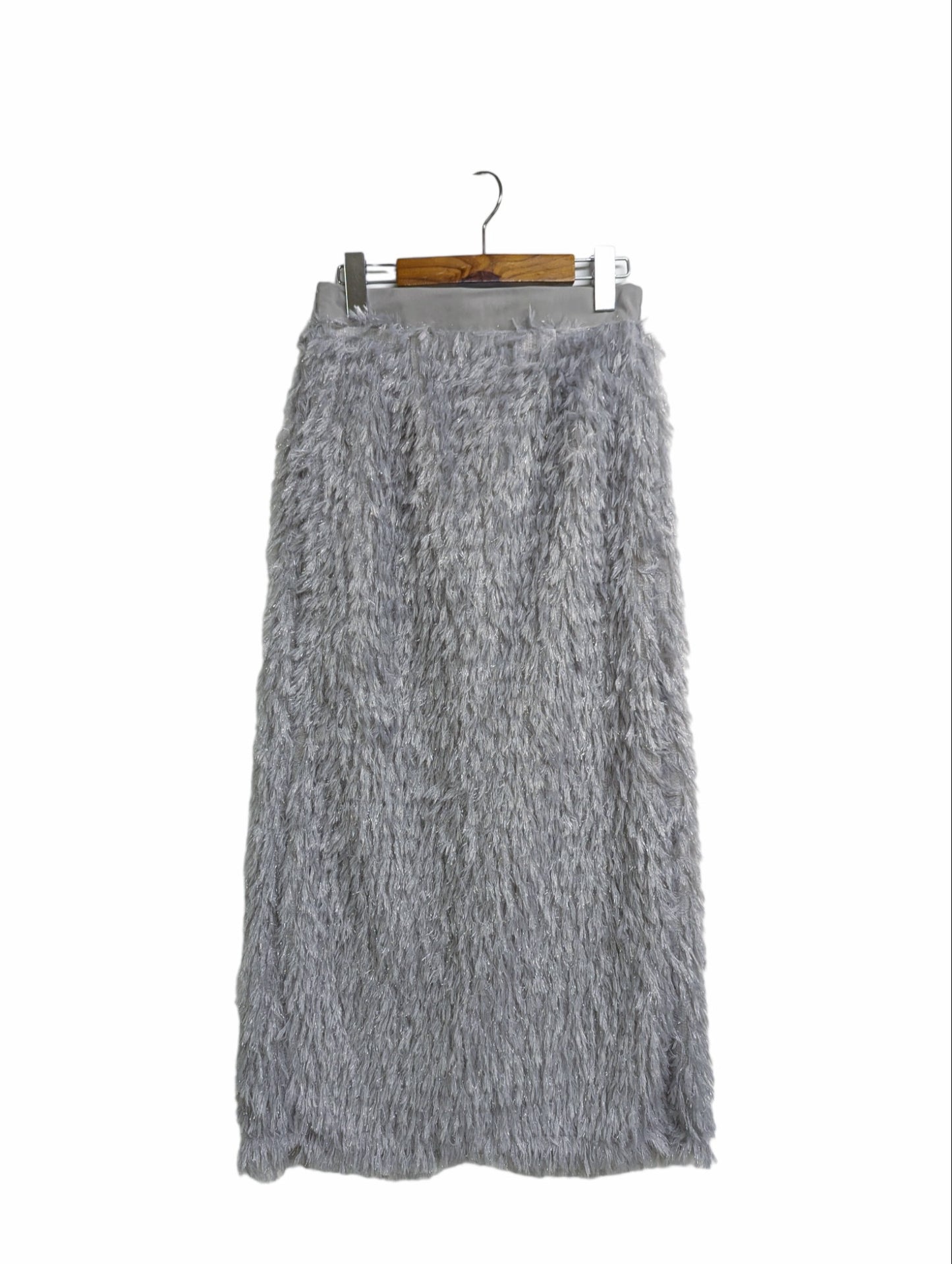 [2 colors] Lame Fringe Skirt