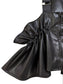 Faux Leather Volume Gather Tops