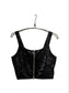 [2 colors] Crushed velour double-zip bustier