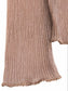 Glitter Pleated Sheer Top-brown