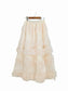 [3 colors] Tulle Frilled Layered Skirt