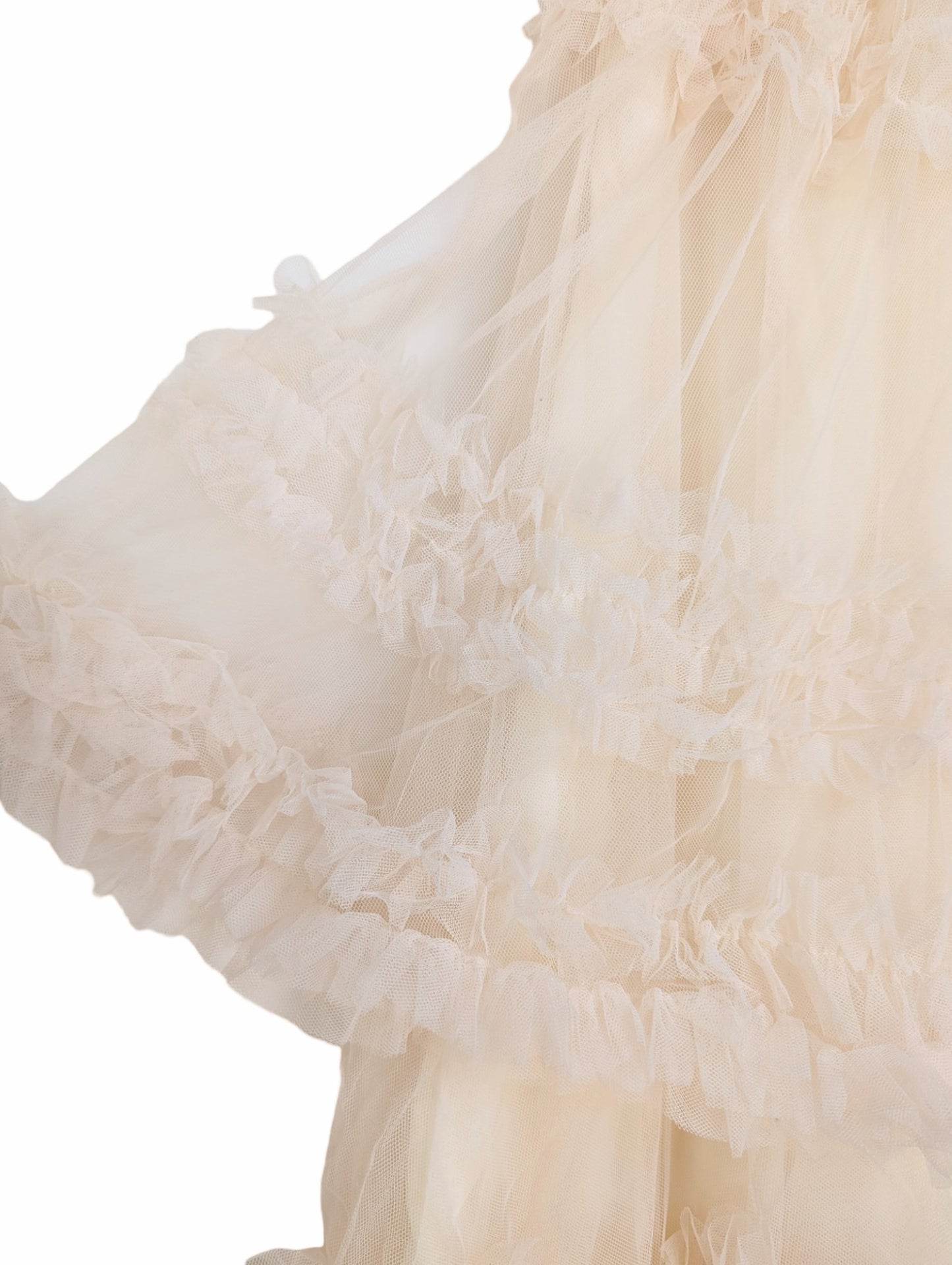 [3 colors] Tulle Frilled Layered Skirt