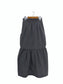 [3 colors] Drawcord Nylon Gather Skirt