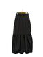 [3 colors] Drawcord Nylon Gather Skirt