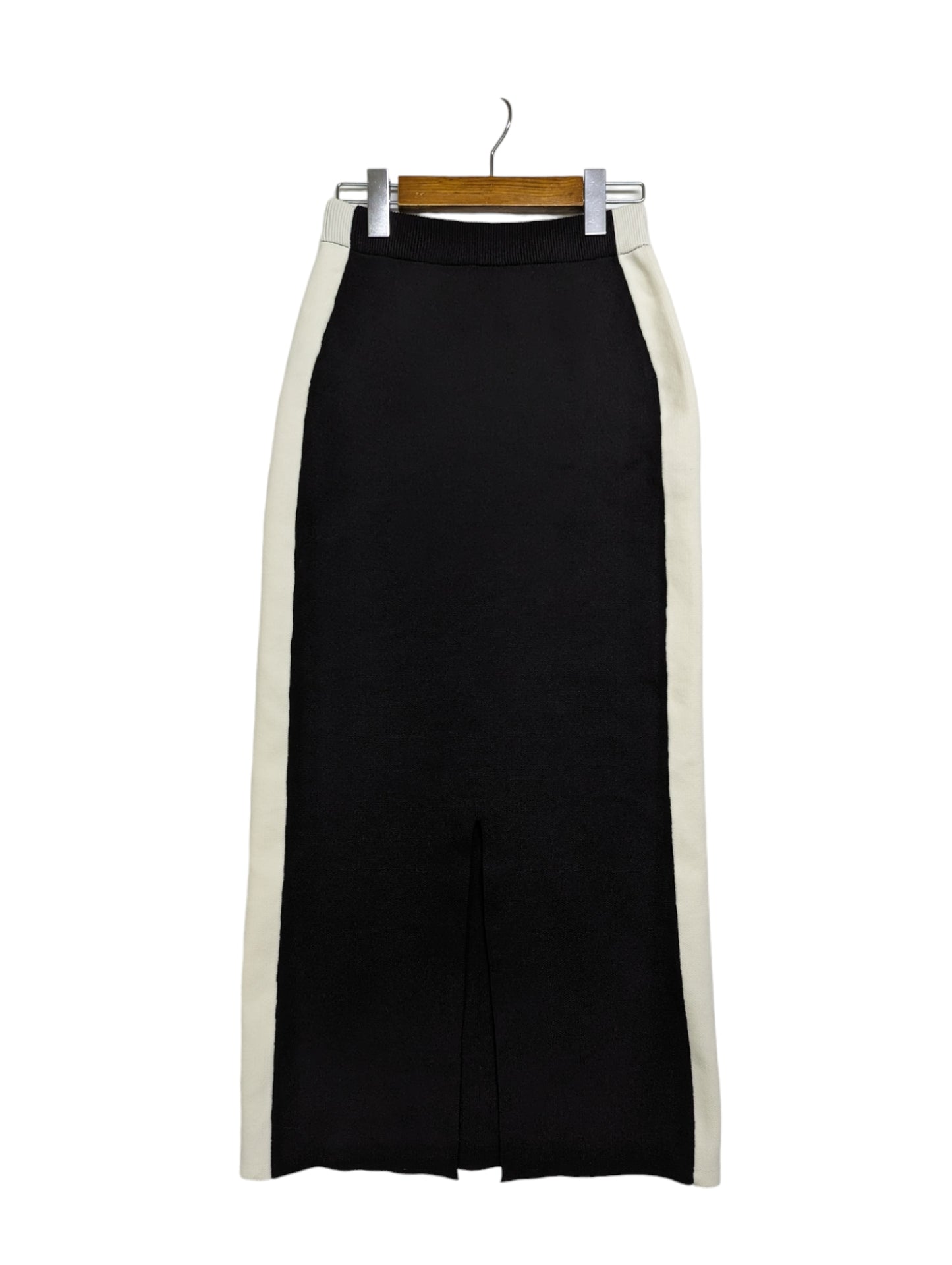 [2 colors] Side Line Knit Skirt