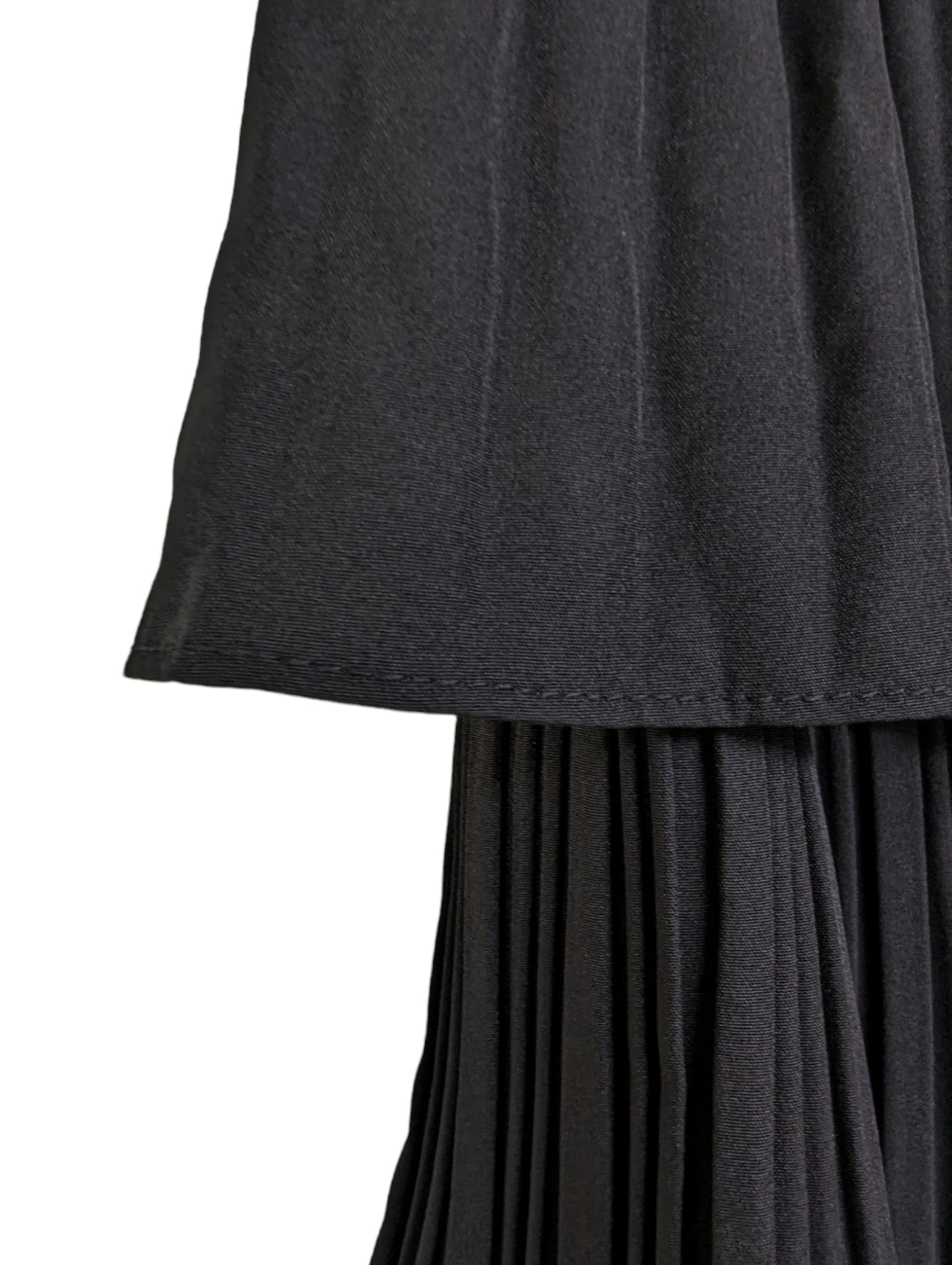 [2 colors] Pleated Frilled Tiered Skirt