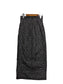 [3 colors] Double-zip puffy jacquard skirt