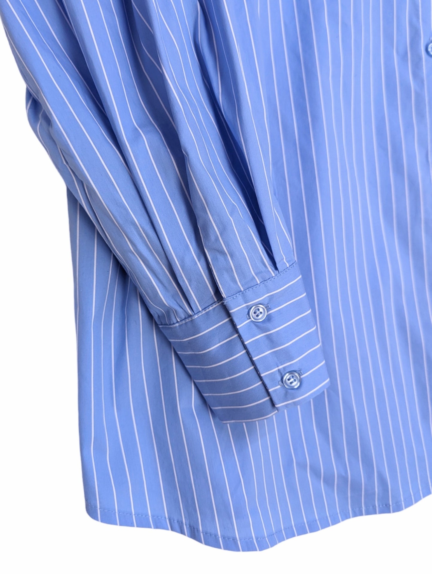 [2colors]Striped shirt with ruffles