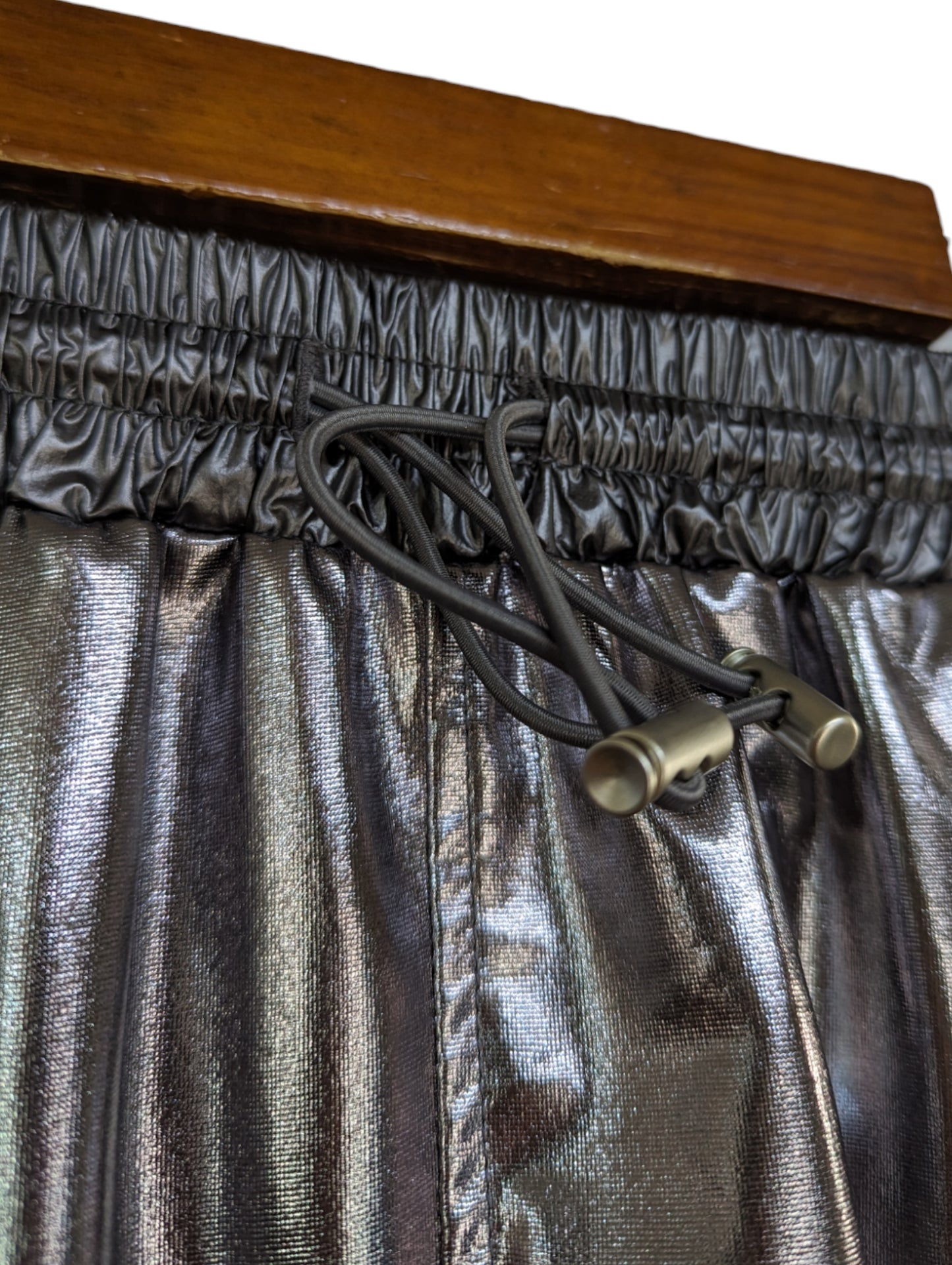 [2 colors] Metallic Cargo Skirt