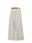 [2 colors] Straight tuck pants in crepe fabric