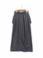 [2 colors] Nylon blend front pocket double-zip skirt