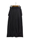 [2 colors] Nylon blend front pocket double-zip skirt