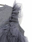 [3 colors] Tulle Design Sleeveless Cut & Sewn