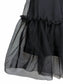 Nylon and Tulle Cargo Skirt