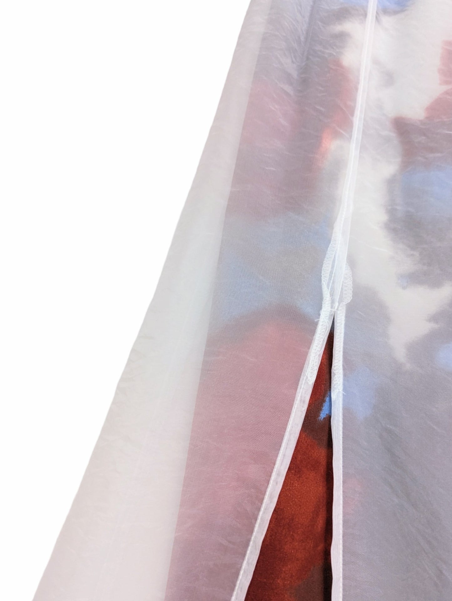 [3 colors] Sheer Layered Art Paint Skirt