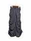 [3 colors] Nylon blend sideline shirring skirt