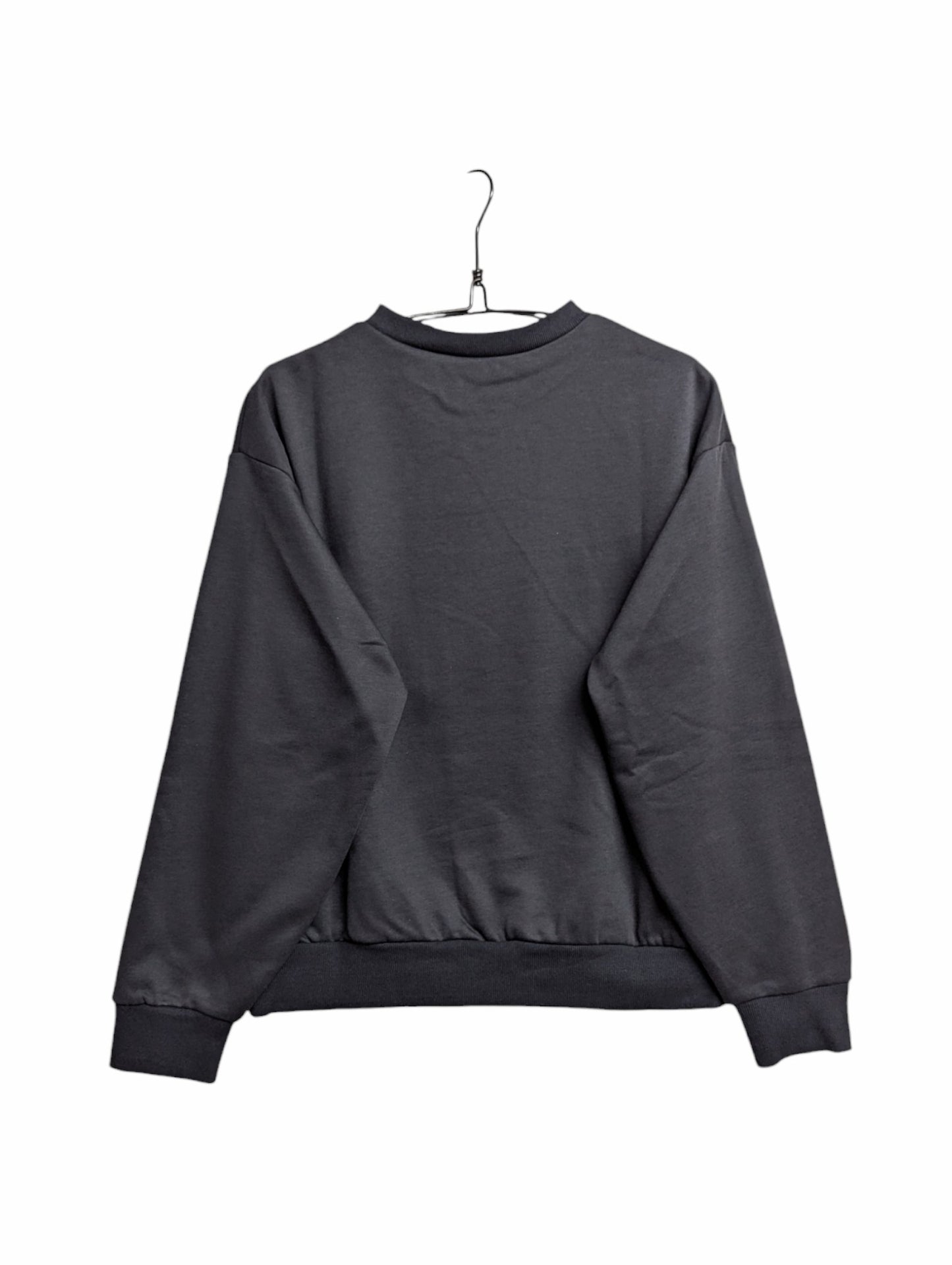 [2 colors] Foil-printed organdy sweatshirt