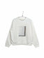 [2 colors] Foil-printed organdy sweatshirt