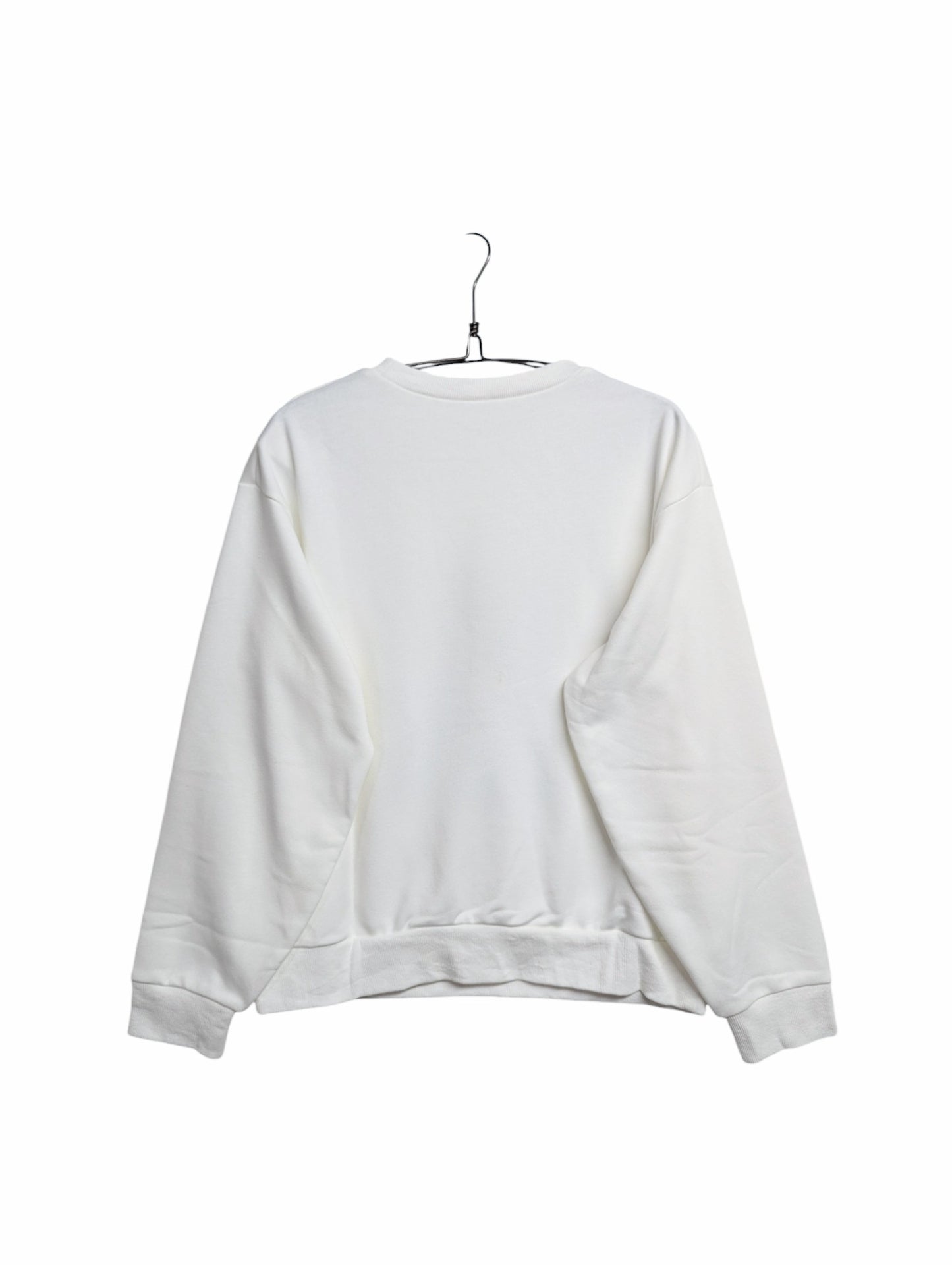 [2 colors] Foil-printed organdy sweatshirt