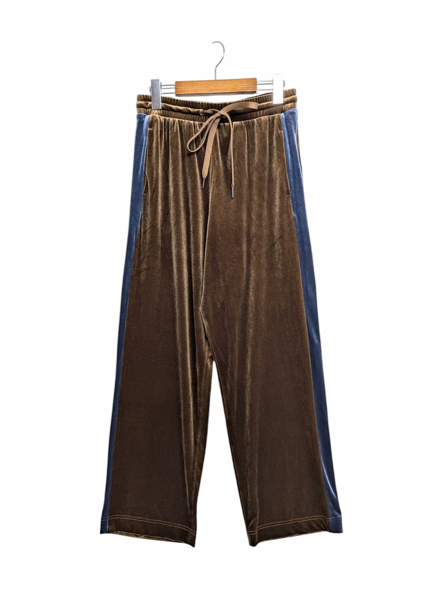 [2 colors] Velour line pants