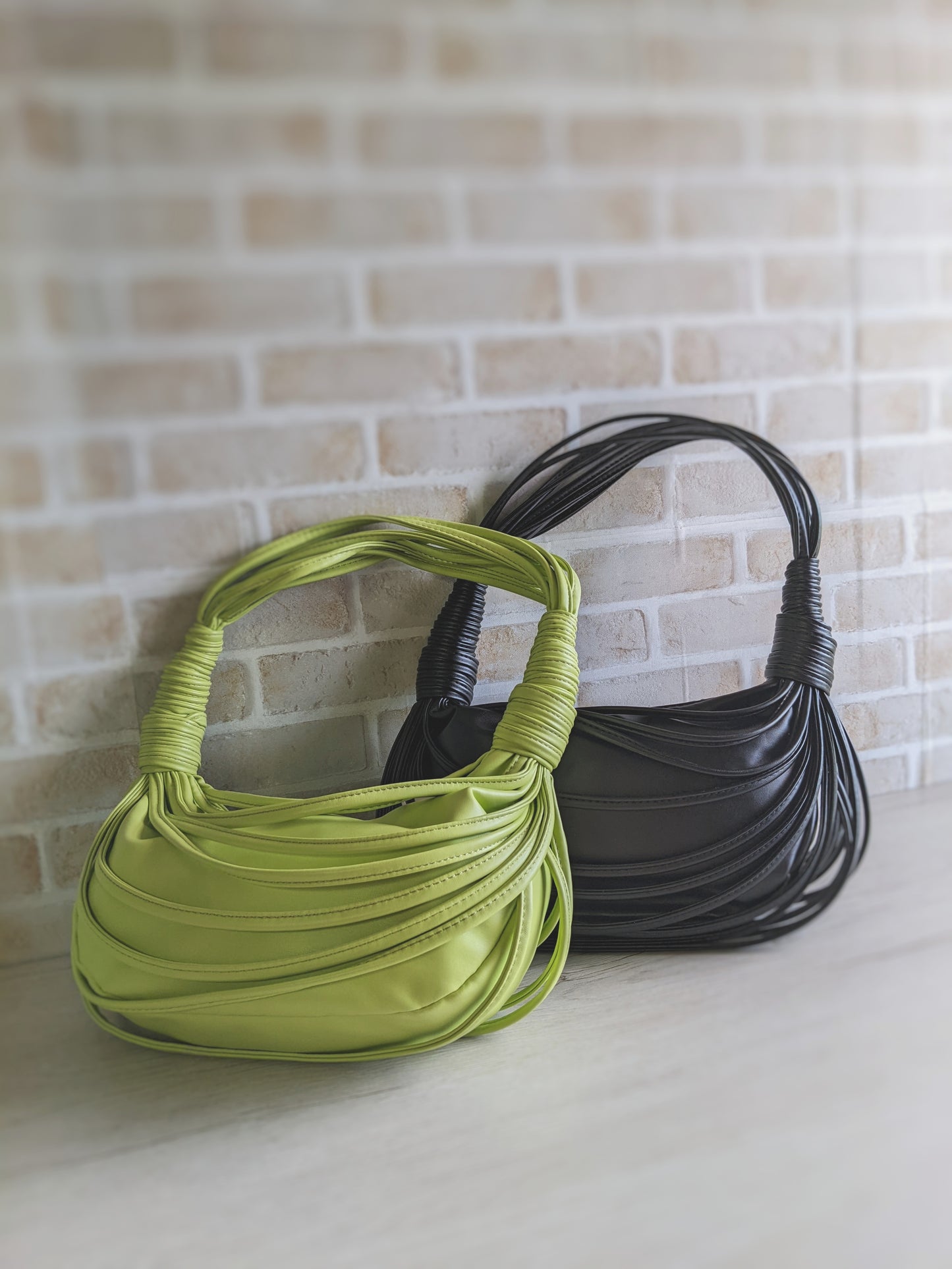 Bundle string bag - green