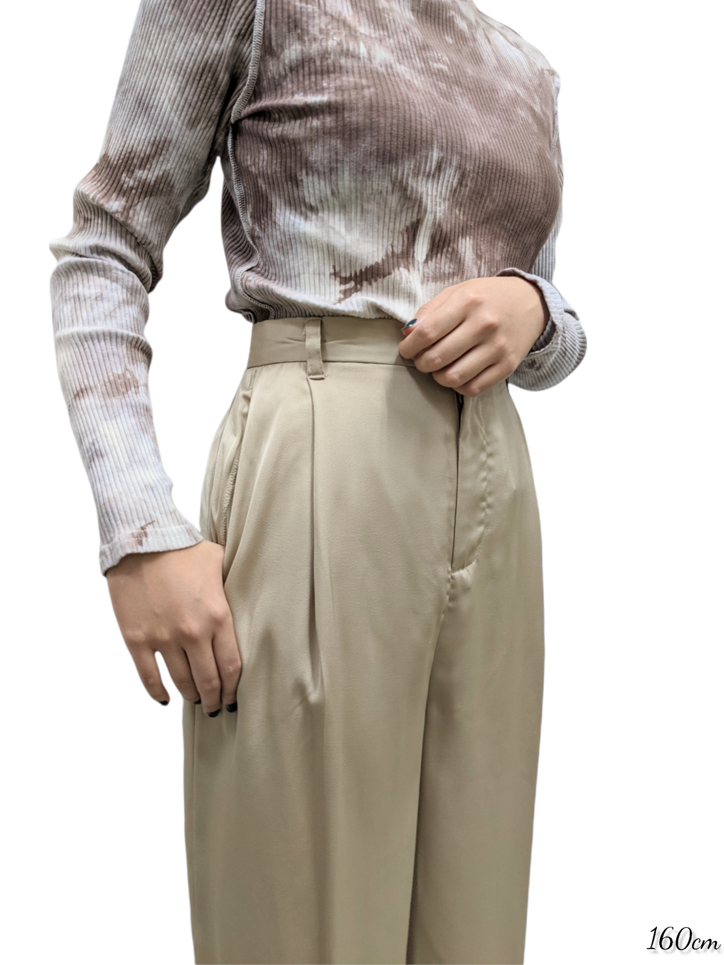 [3 Colors] Vintage Satin Tuck Pants
