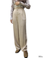 [3 Colors] Vintage Satin Tuck Pants
