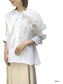 [3 Colors] Pleated Frilled Lace Design Blouse
