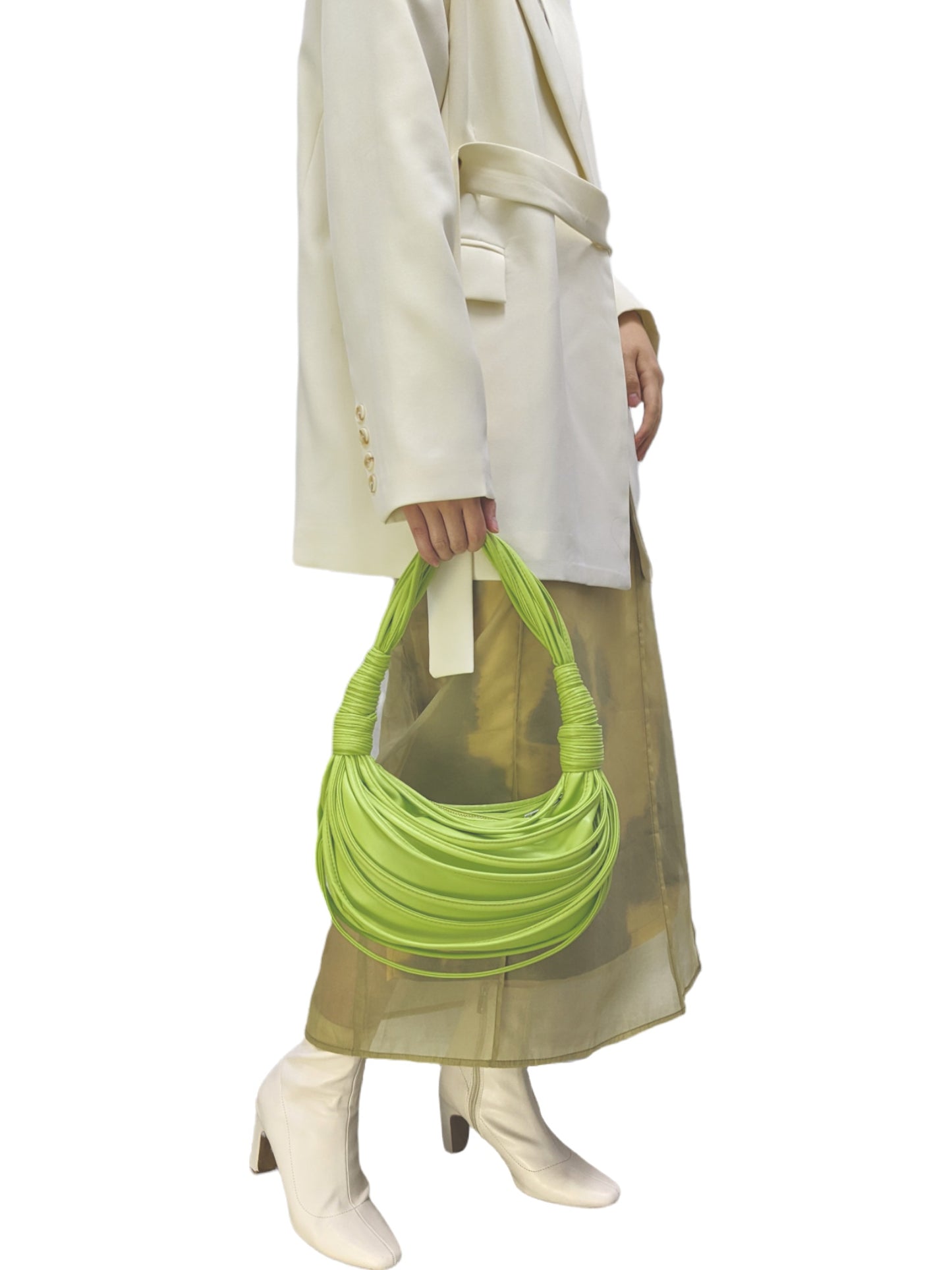 Bundle string bag - green