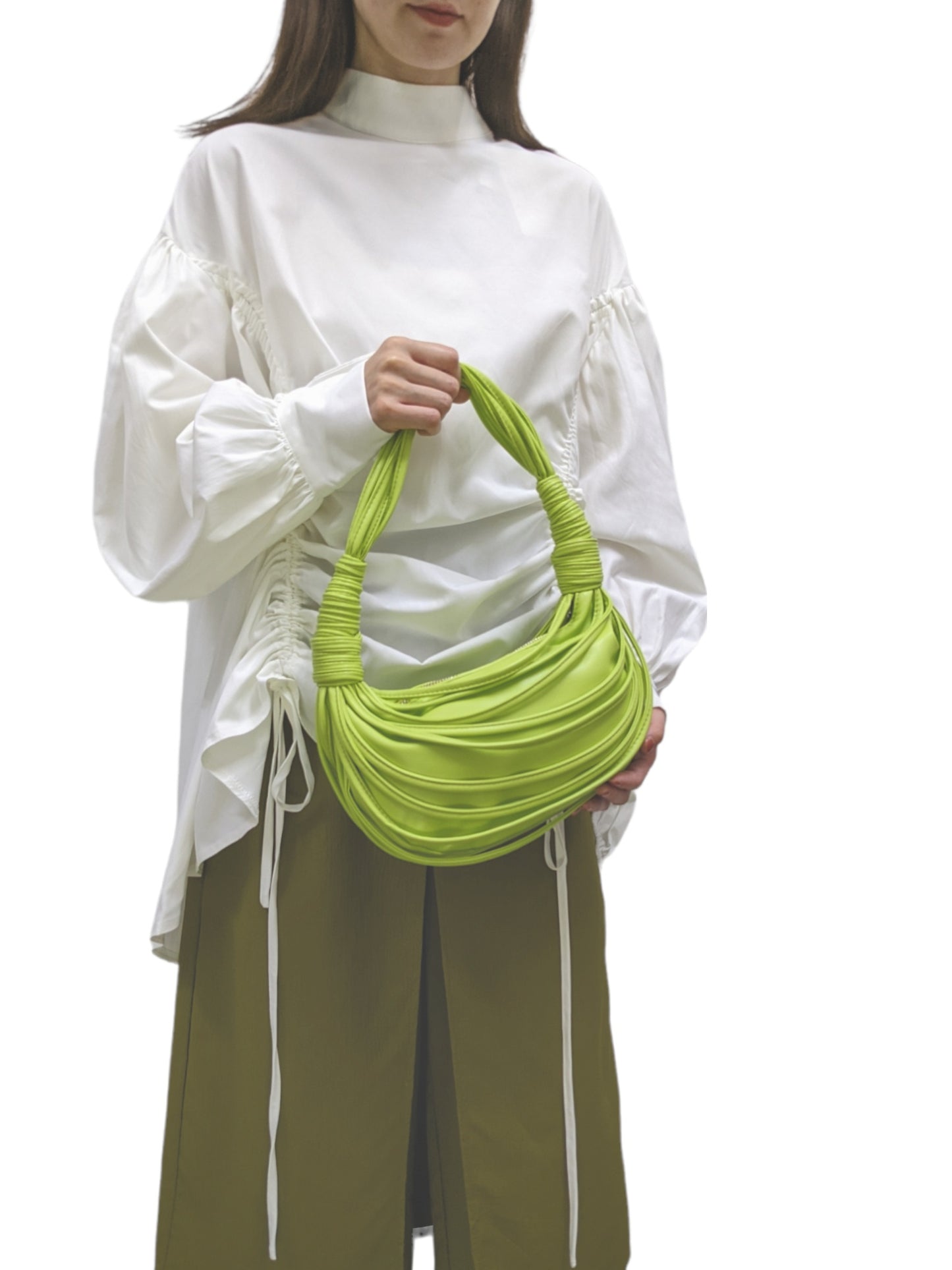 Bundle string bag - green