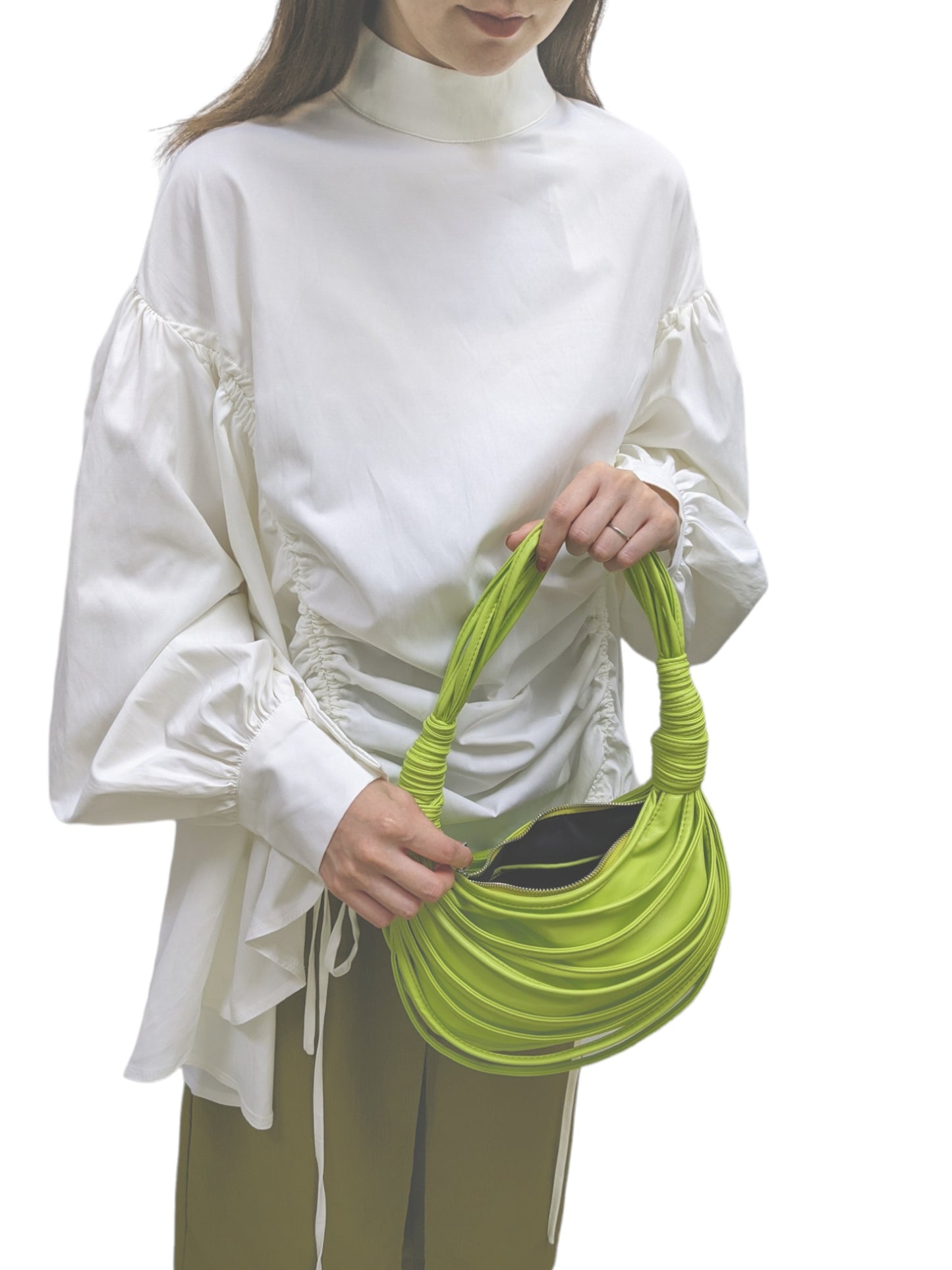 Bundle string bag - green