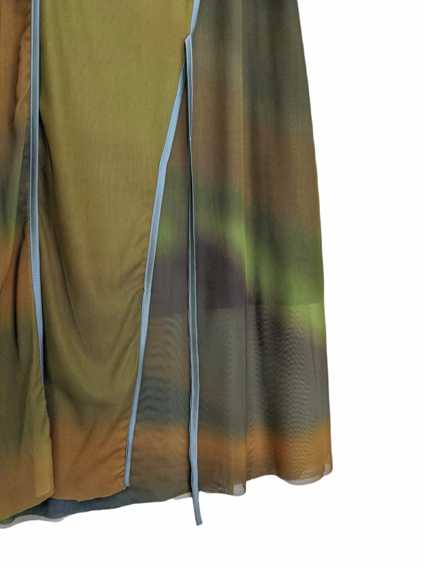 [2 colors] Gradation layered style skirt