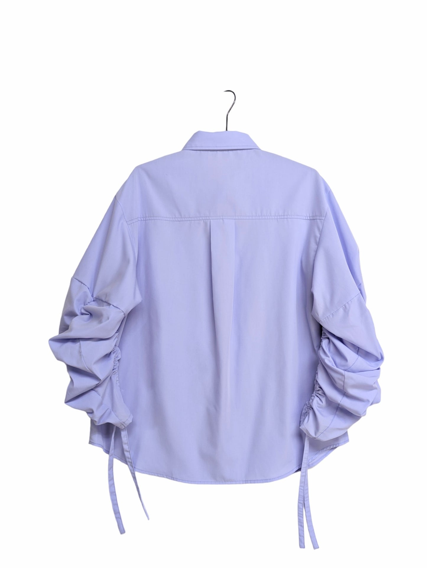 [3 colors] Gathered sleeve shirt