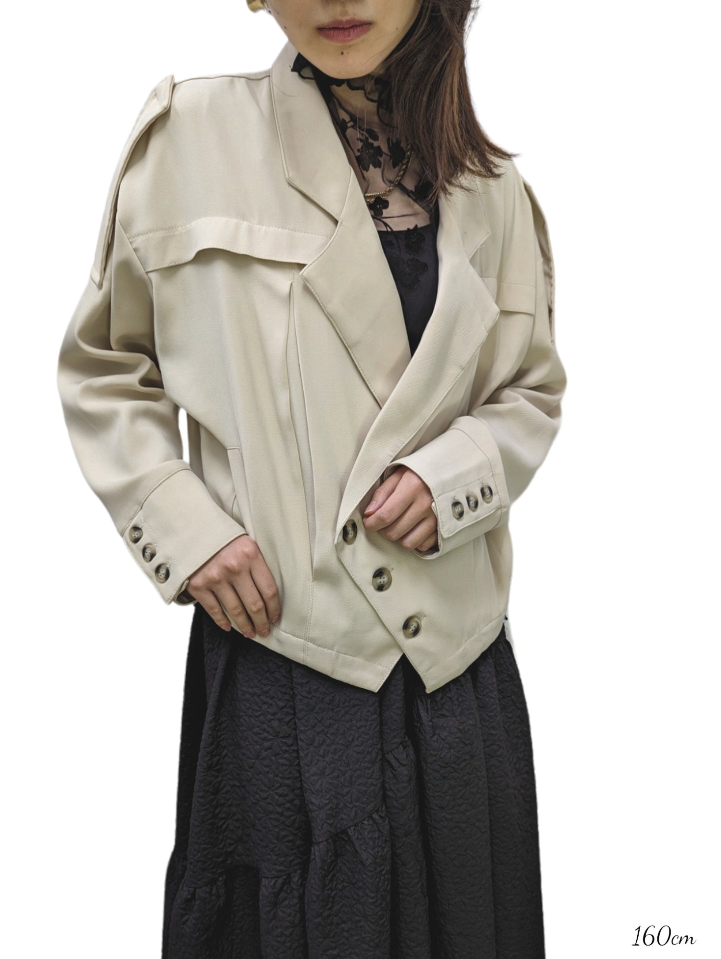 Short length shaped double jacket