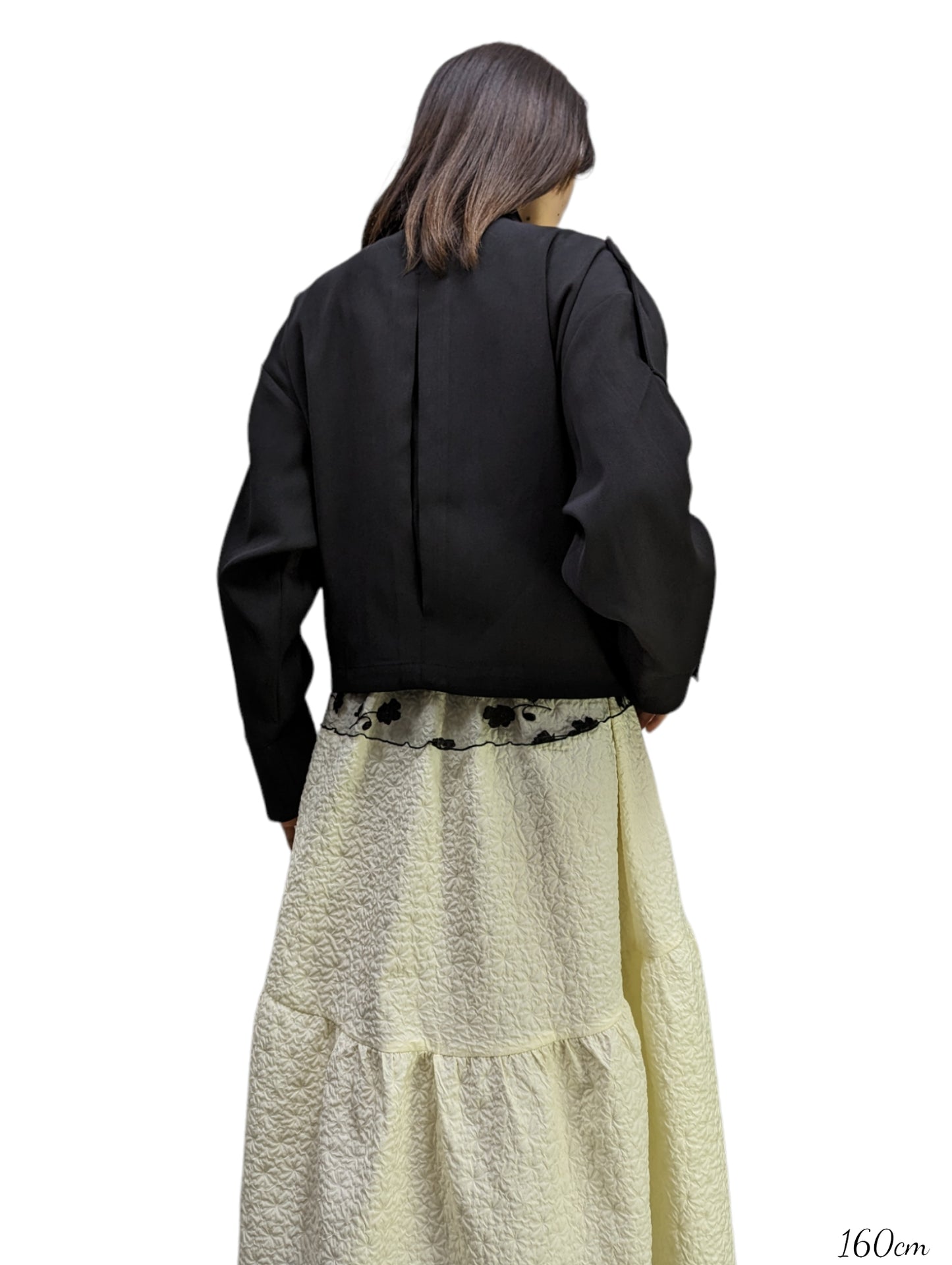 Short length shaped double jacket