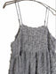 [3 colors] Sheer Fringe Cami Dress